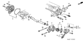 honda E__1500 WATER PUMP/SENSOR (1.6L)