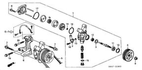honda E__1900 P.S. PUMP/BRACKET (1.6L)