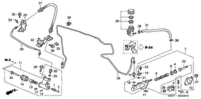 honda B__2320 ГЛАВНЫЙ ЦИЛИНДР СЦЕПЛЕНИЯ (LH) (1)