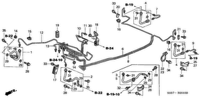 honda B__2510 ТРУБОПРОВОДЫ (ABS) (LH) (1)