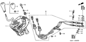honda B__3400 РЫЧАГ ПЕРЕКЛЮЧЕНИЯ ПЕРЕДАЧ