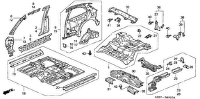 honda B__4910 INNER PANELS