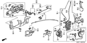honda B__5310 FRONT DOOR LOCKS