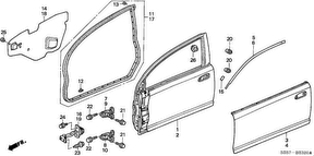 honda B__5320 FRONT DOOR PANELS