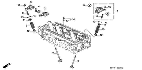 honda E__1201 VALVE/ROCKER ARM (1.6L)