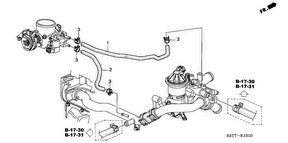 honda E__1510 ШЛАНГ ОХЛАЖДАЮЩЕЙ ЖИДКОСТИ (1.4L/ 1.6L)
