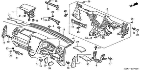 honda B__3701 ПАНЕЛЬ УПРАВЛЕНИЯ (RH)