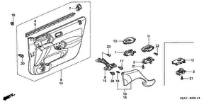 honda B__3911 FRONT DOOR LINING (RH)