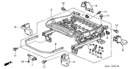 honda B__4021 FRONT SEAT COMPONENTS (R.) (2)