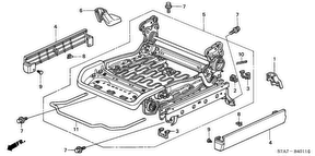 honda B__4011 FRONT SEAT COMPONENTS (L.) (2)
