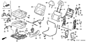 honda B__4030 MIDDLE SEAT (L.)