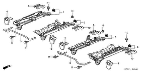 honda B__4040 MIDDLE SEAT COMPONENTS