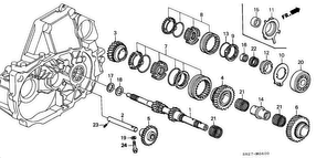 honda M__0400 ГЛАВНЫЙ ВАЛ