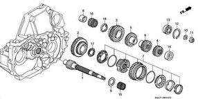 honda M__0500 ПЕРВИЧНЫЙ ВАЛ