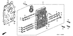 honda ATM0800 MAIN VALVE BODY (4AT)