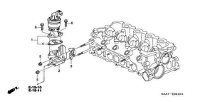 honda E__0410 КЛАПАН ВОЗВРАТА ОГ