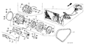honda BOP0100 КОНДИЦИОНЕР (COMPRESSOR)