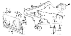 honda BOP0400 КОНДИЦИОНЕР (HOSES/ PIPES)