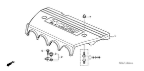 honda E__0315 КОЖУХ ДВИГАТЕЛЯ (L4)