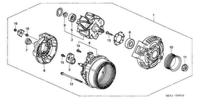 honda E__0610 ГЕНЕРАТОР (L4) (DENSO)