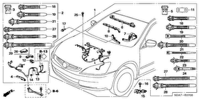 honda E__0700 ENGINE WIRE HARNESS (L4)