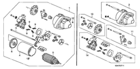 honda E__0711 СТАРТЕР (MITSUBA) (L4)