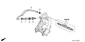 honda E__0800 ВОЗДУХООТВОДНАЯ ТРУБА (L4)