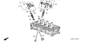 honda E__1200 VALVE/ROCKER ARM (L4)