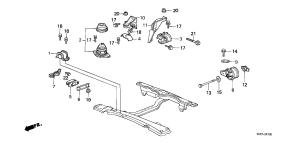honda B__4700 ENGINE MOUNTS