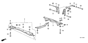 honda B__4800 TORQUE ROD/ FRONT BEAM