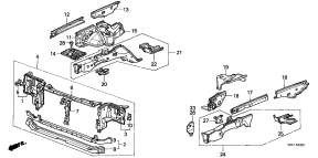 honda B__4900 BODY STRUCTURE COMPONENTS