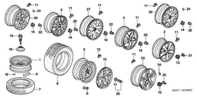 honda B__1800 ШИНА/ WHEEL DISKS