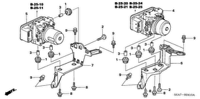 honda B__2410 МОДУЛЯТОР ABS/ VSA MODULATOR