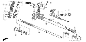honda B__3321 P.S. GEAR BOX COMPONENTS (HPS) (RH)