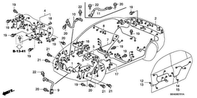 honda B__0701 WIRE HARNESS (RH)