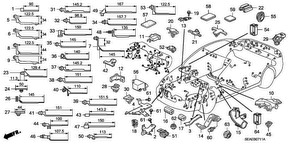 honda B__0711 HARNESS BAND/BRACKET (RH)