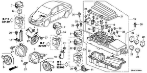 honda B__1300 БЛОК УПРАВЛЕНИЯ (ENGINE ROOM)