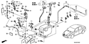 honda B__1502 СТЕКЛООМЫВАТЕЛЬ (HEADLIGHT WASHER) (1)