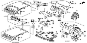 honda B__3711 INSTRUMENT PANEL GARNISH (DRIVER SIDE) (RH)