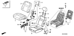 honda B__4006 ПЕРЕДНЕЕ СИДЕНЬЕ (R.) (RH) (1)