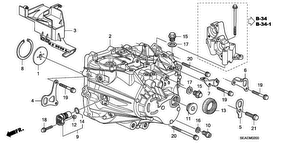 honda M__0200 КОРПУС ТРАНСМИССИИ