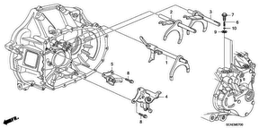 honda M__0700 ВИЛКА ПЕРЕКЛЮЧЕНИЯ (2.0L) (5MT)