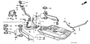 honda B__0300 ТОПЛИВНЫЙ БАК