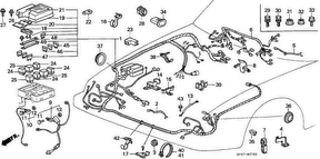 honda B__0700 WIRE HARNESS/ ПРОВОД АКБ