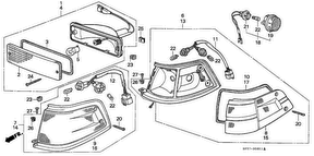 honda B__0803 FRONT COMBINATION LIGHT