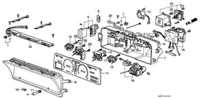 honda B__1201 SPEEDOMETER COMPONENT