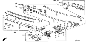 honda B__1400 FRONT WINDSHIELD WIPER