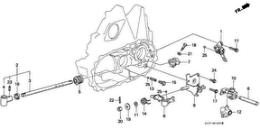 honda M__1600 ШТОК ВИЛКИ ПЕРЕКЛЮЧЕНИЯ ПЕРЕДАЧ/ SHIFT HOLDER