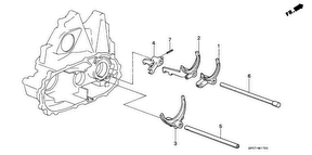 honda M__1700 ВИЛКА ПЕРЕКЛЮЧЕНИЯ/ FORK SHAFT