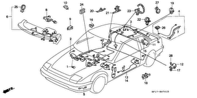 honda B__0701 WIRE HARNESS (2)